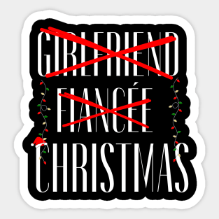 Girlfriend fiancée women christmas Sticker